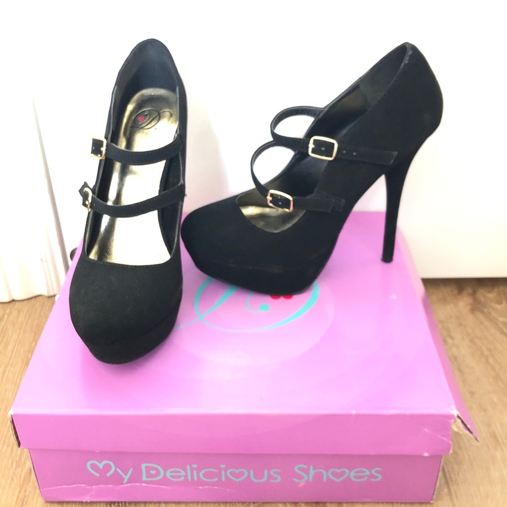 black heels